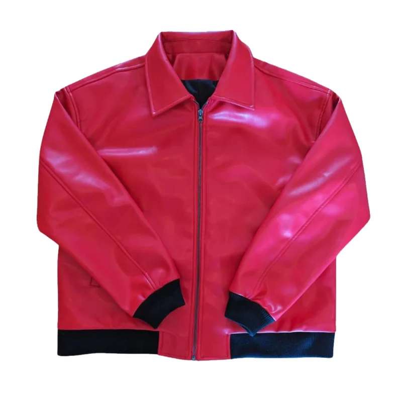 Drake Albanian Red Bomber Jacket