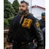 High School Lacrosse Jason Kelce Black Varsity Jacket