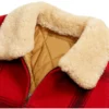 Los Angeles John Legend Red Fur Jacket