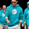 Miami Dolphins Sideline Club Blue Hoodie