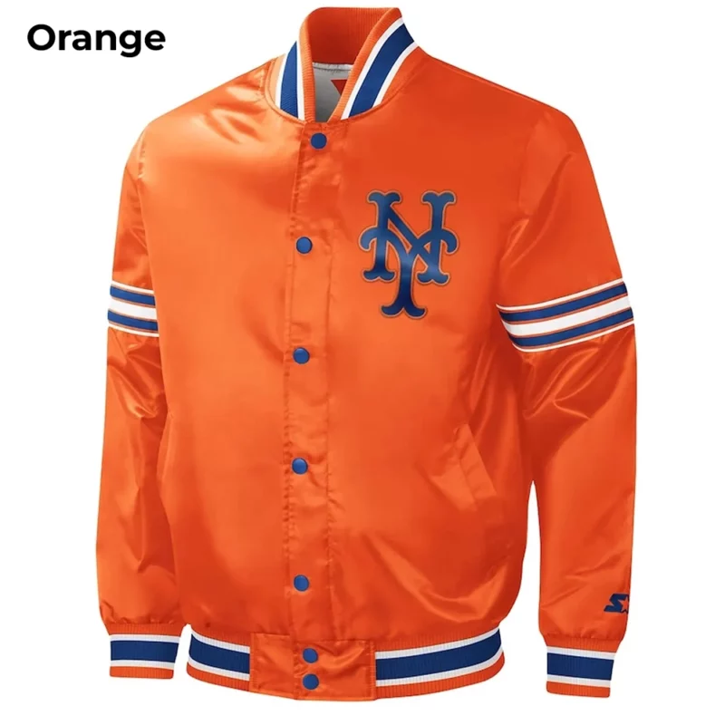 New York Mets Orange Satin Jacket