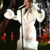 Rockefeller Center Christmas Tree Kelly Clarkson White Coat