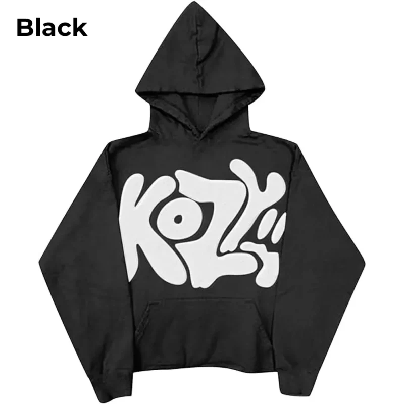Y2K Kozy Black Hoodie