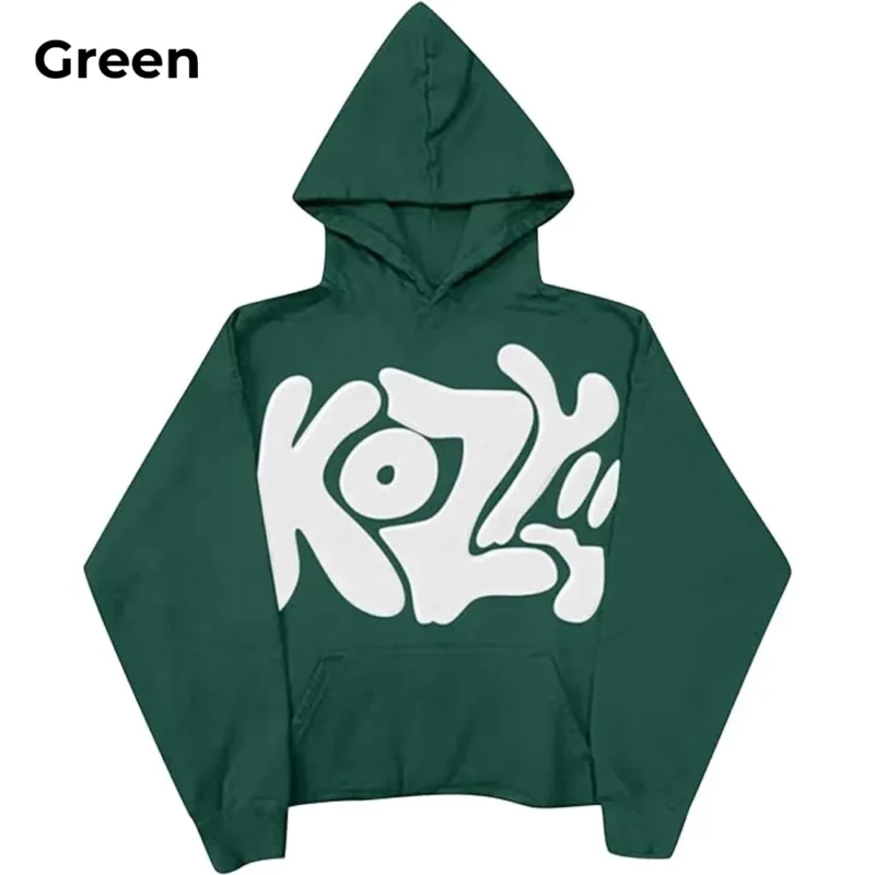 Y2K Kozy Green Hoodie
