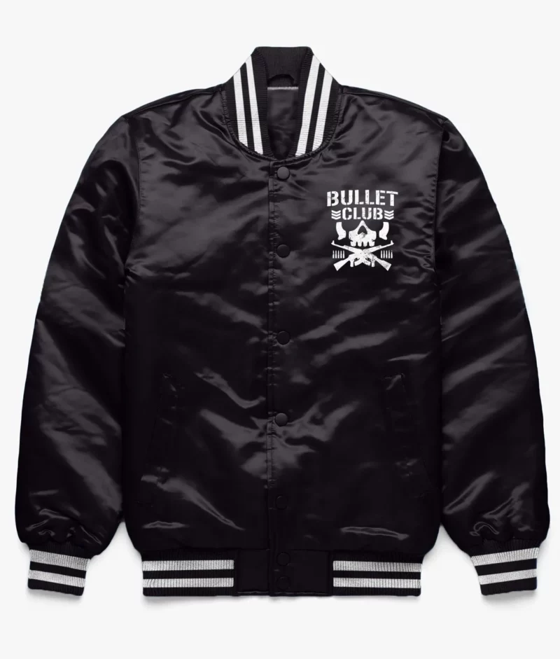 Bullet Club Satin Bomber Black Jacket 1