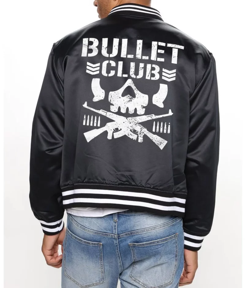 Bullet Club Satin Bomber Black Jacket 2