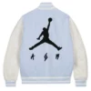 j Balvin Jordan Blue Varsity Jacket 1