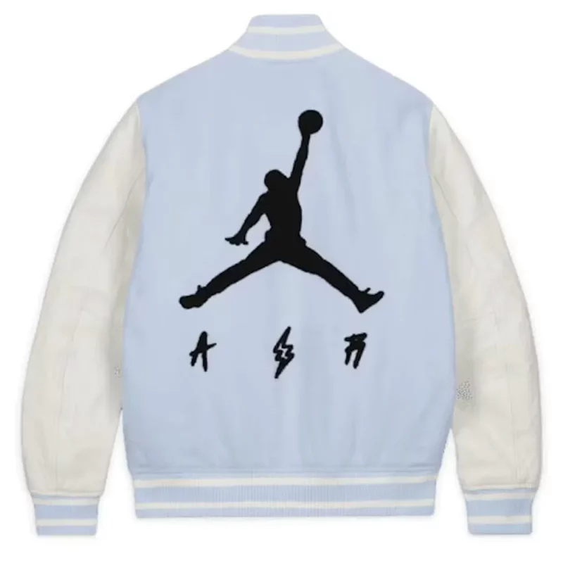 j Balvin Jordan Blue Varsity Jacket 1