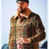 Travis Kelce Plaid Corduroy Jacket