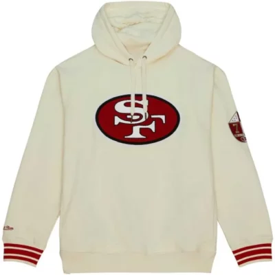 49ers Cream Chainstitch Hoodie