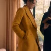 Adelle Leonce Fool Me Once 2024 Eva Finn Wool Yellow Coat