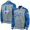 Detroit Lions II Starter Grey Satin Jacket