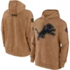 Detroit Lions Salute to Service Pullover Brown Hoodie