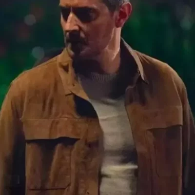 Fool Me Once 2024 Richard Armitage Suede Jacket