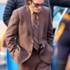 Joaquin Phoenix Movie Joker Folie A Deux Arthur Fleck Brown Suit