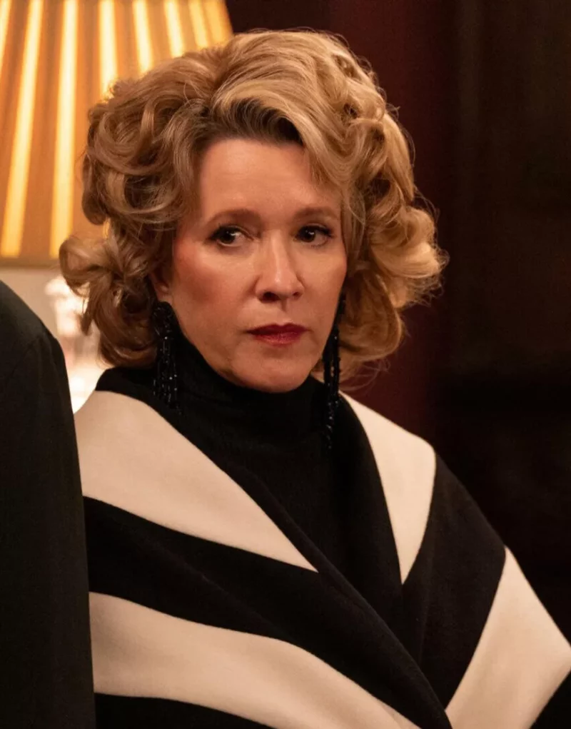 Linda Emond Donna Only Murders In The Building S03 Stripe Coat