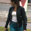 Michelle Keegan Black Quilted Jacket