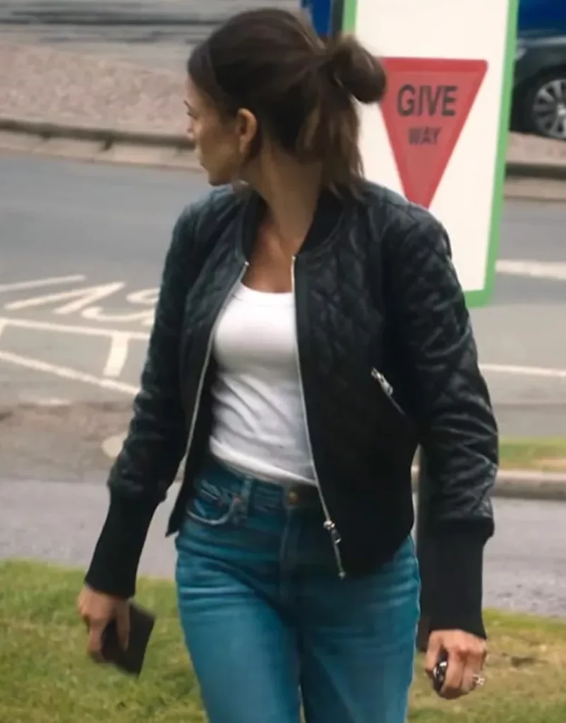 Michelle Keegan Black Quilted Jacket