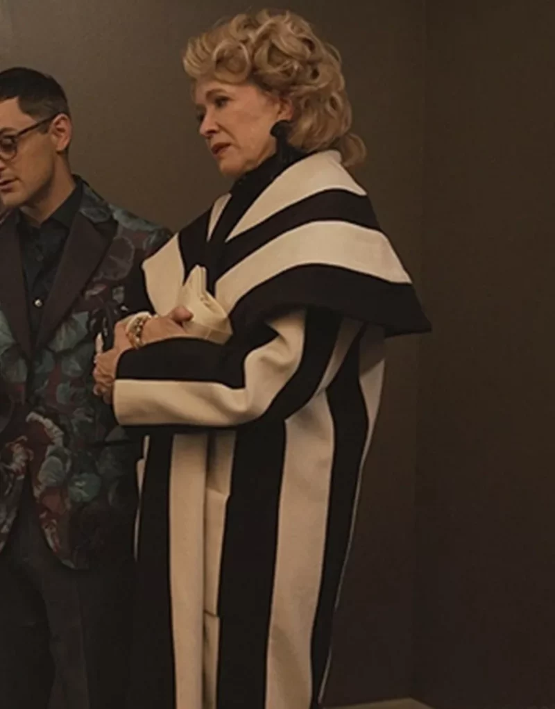 Only Murders In The Building S03 Donna Stripe Coat