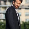 Ryan Reynolds Imaginary Friends 2024 Black Wool Coat