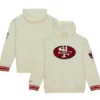 San Francisco 49ers Chainstitch Cream Pullover Hoodie