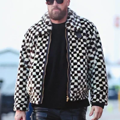 Travis Kelce Checkered Jacket