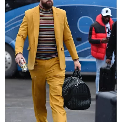 Travis Kelce Yellow Suit