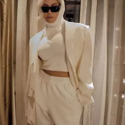 Beyonce White Long Coat