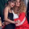 Blake Lively Super Bowl Red Jacket