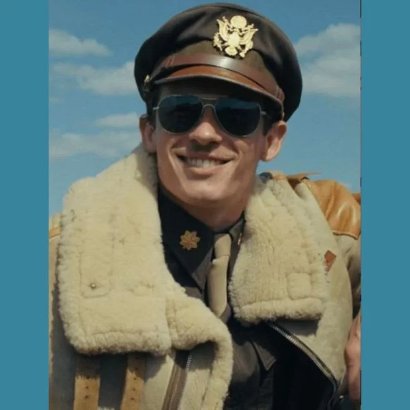 Callum Turner Masters Of The Air 2024 Flight Jacket