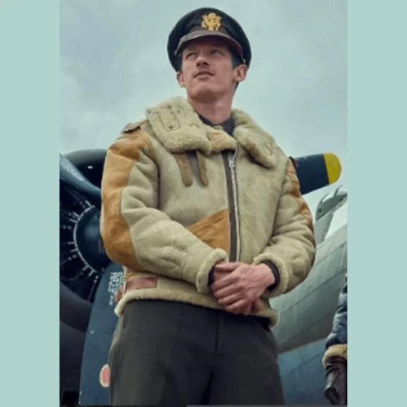 Callum Turner Masters Of The Air Flight Jacket