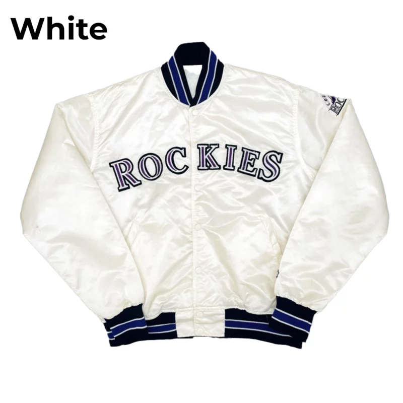 Classic Rockies Full-Snap Varsity Jacket