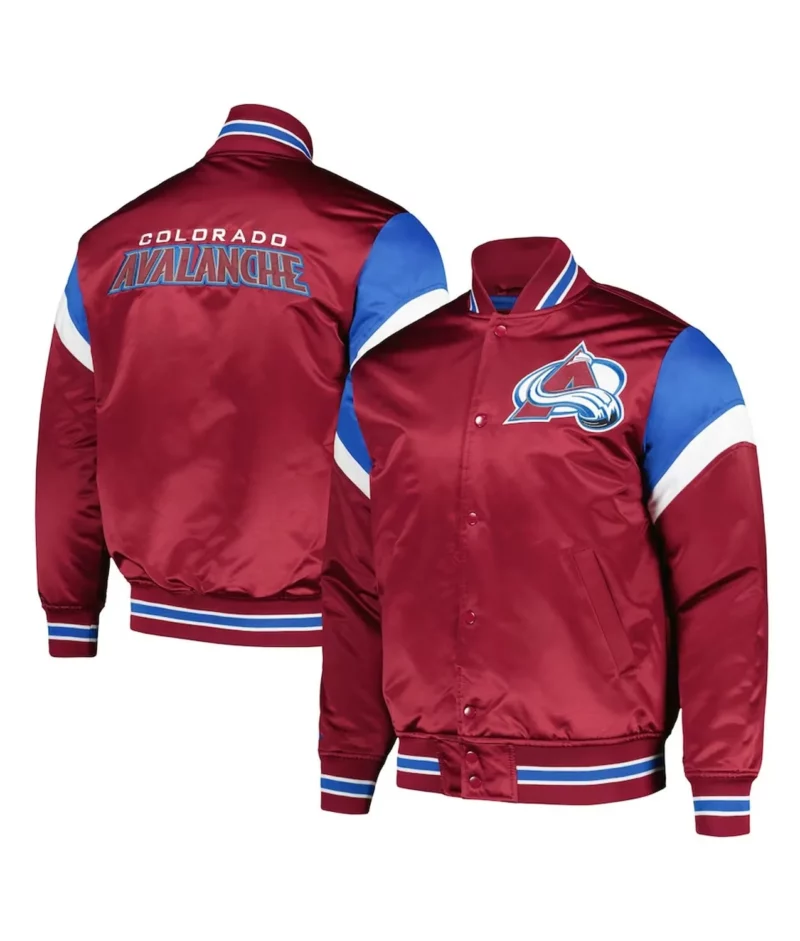 Colorado Avalanche Midweight Full-Snap Varsity Jacket