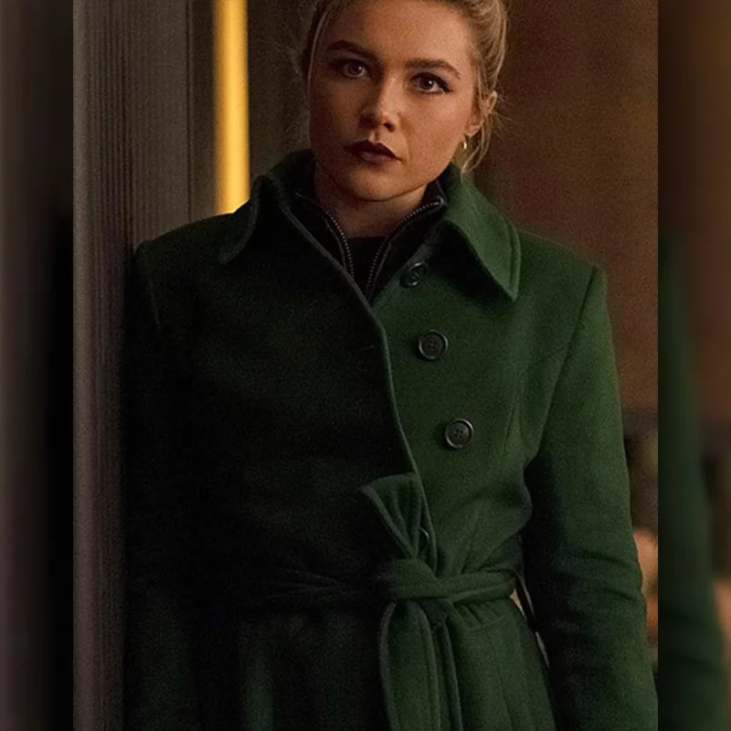 Hawkeye Yelena Belova Green Trench Coat