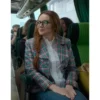 Irish Wish 2024 Lindsay Lohan Plaid Jacket