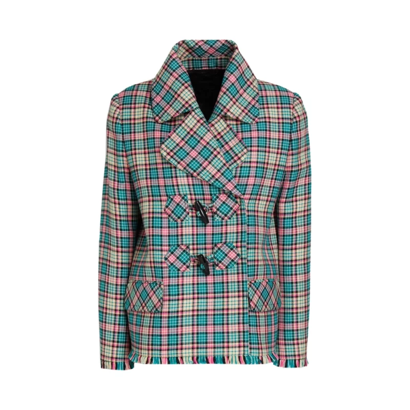 Irish Wish 2024 Maddie Kelly Lindsay Lohan Plaid Jacket