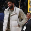 Joel Embiid White Puffer Vest