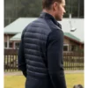 Justin Hartley Blue Puffer Jacket