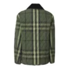 Kate Middleton Quilted Checked Green Jacket