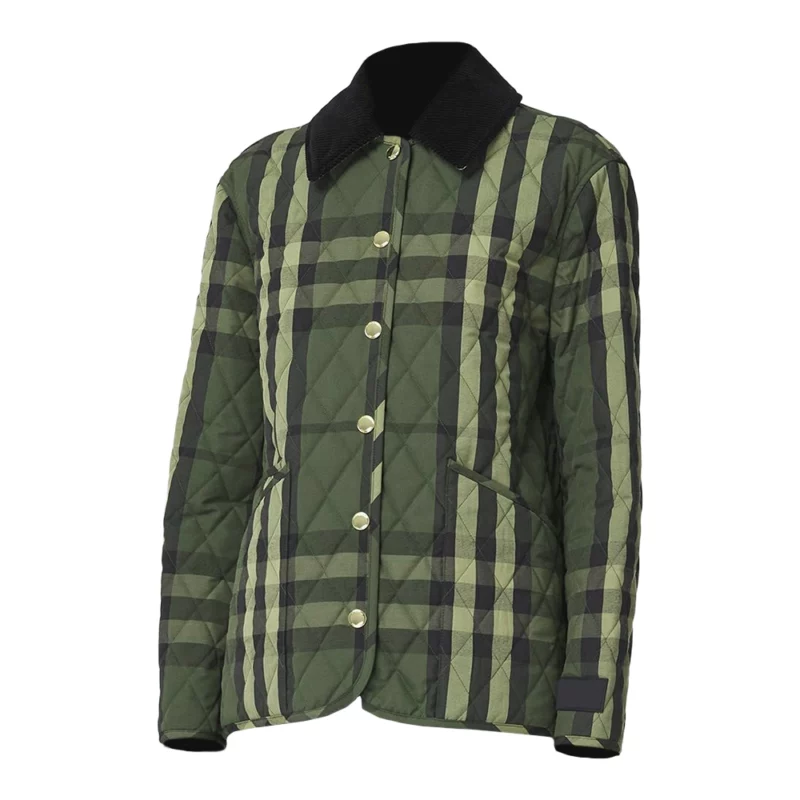 Kate Middleton Quilted Green Jacket