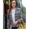 Lindsay Lohan Plaid Jacket