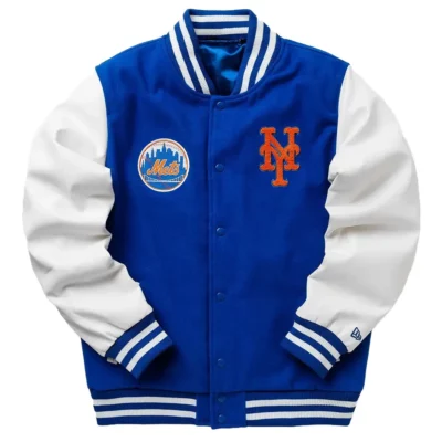 New York Mets Wordmark Varsity Jacket