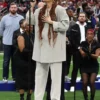 Super Bowl Andra Day Grey Blazer