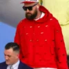 Super Bowl Travis Kelce Red Hoodie