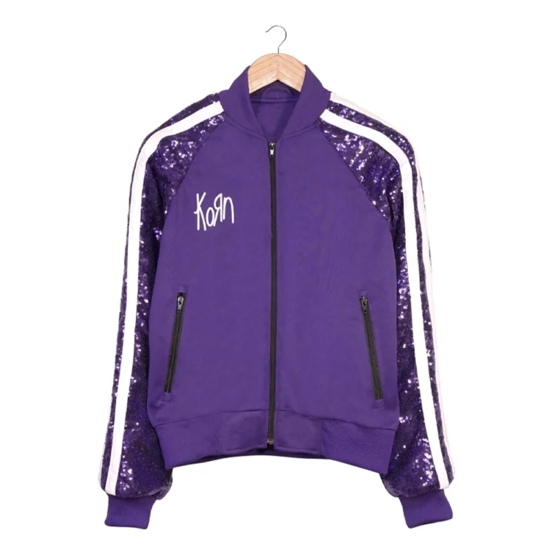 korn purple sequin jacket