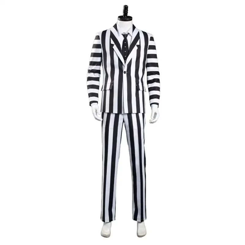 Beetlejuice Beetlejuice 2024 Black & White Striped Suit