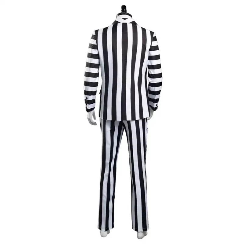 Beetlejuice Beetlejuice 2024 Michael Keaton Striped Suit