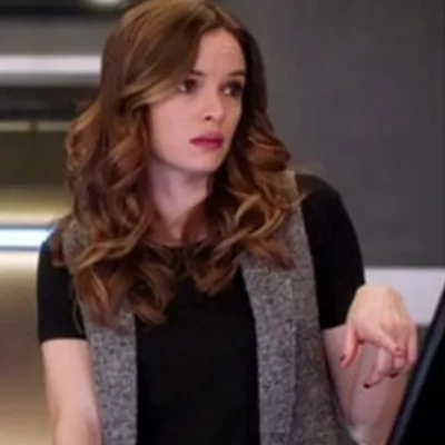 Danielle Panabaker Grey Vest
