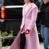 Elsbeth 2024 TV Series Carrie Preston Pink Long Coat