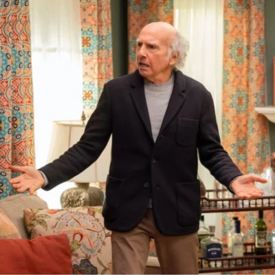 Larry David TV Series Curb Your Enthusiasm S12 Black Blazer